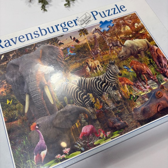 Ravensburger African Animals 3000 Piece Jigsaw Puzzle Softclick Technology NEW - Picture 2 of 3